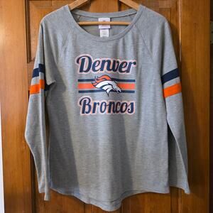 Women's Long sleeve Denver Broncos Football T-shirt NFL Teen Large VTG